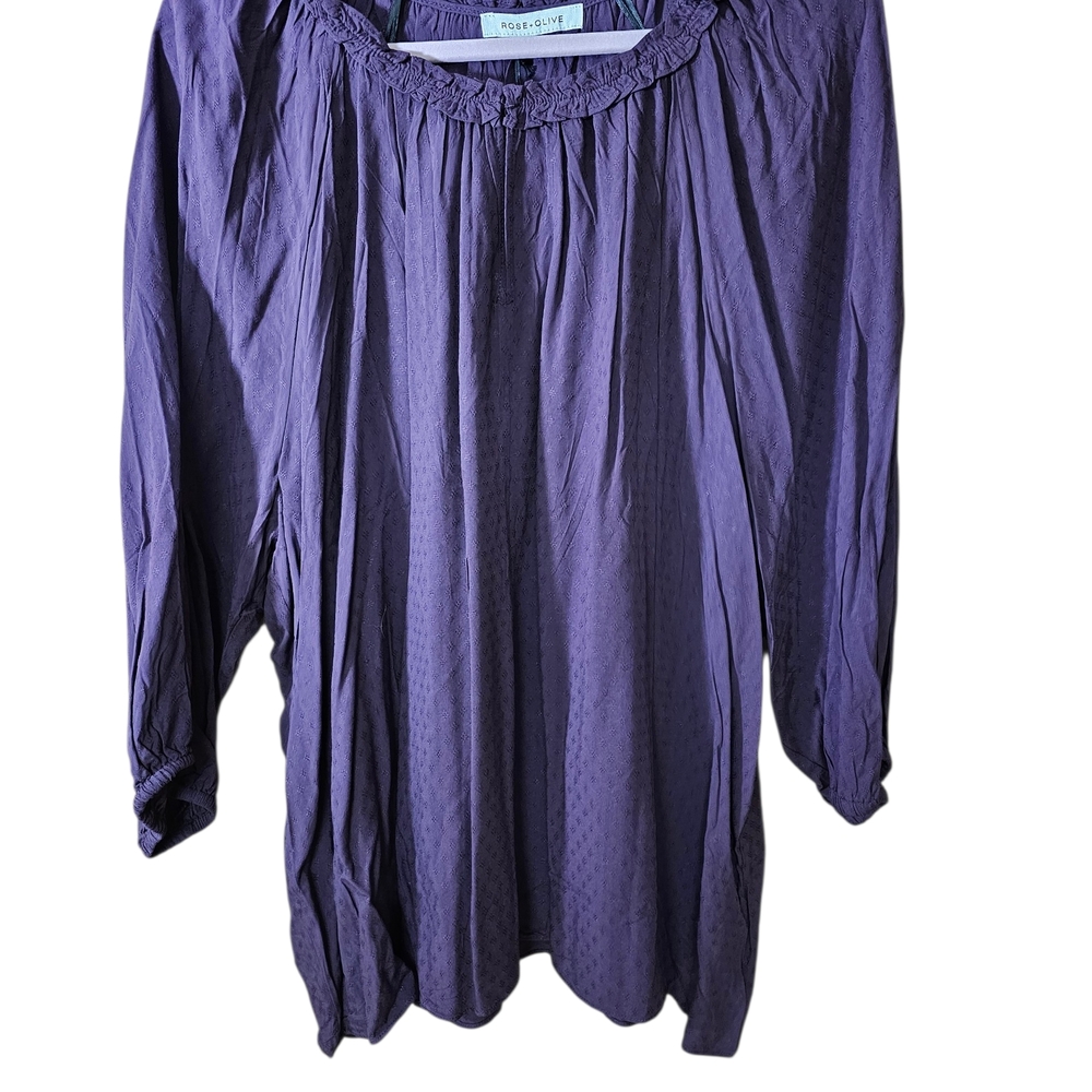Rose & Olive Deep Purple Blouse